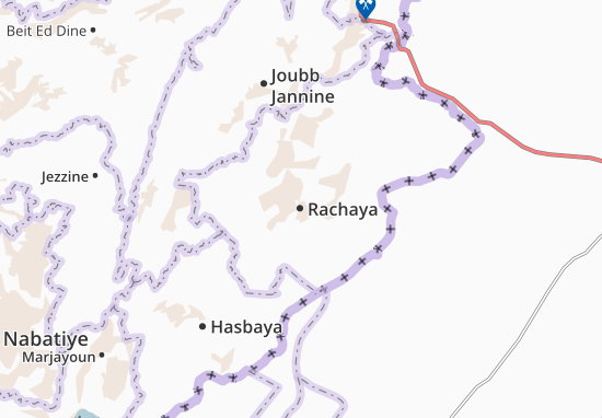 Kaart Plattegrond Rachaya