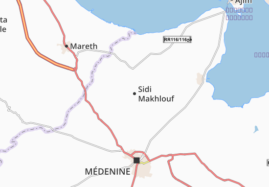 Sidi Makhlouf Map