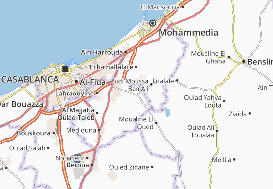 Mapa Sidi Hajjaj Oued Hassar