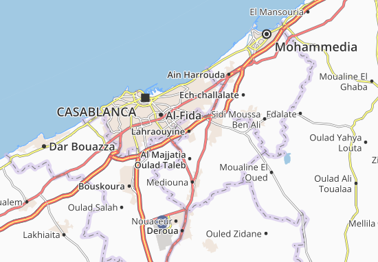 Kaart Plattegrond Lahraouyine