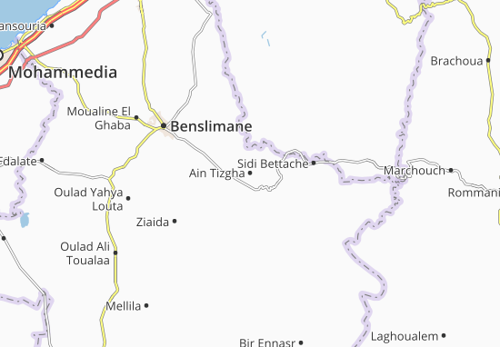 Karte Stadtplan Ain Tizgha