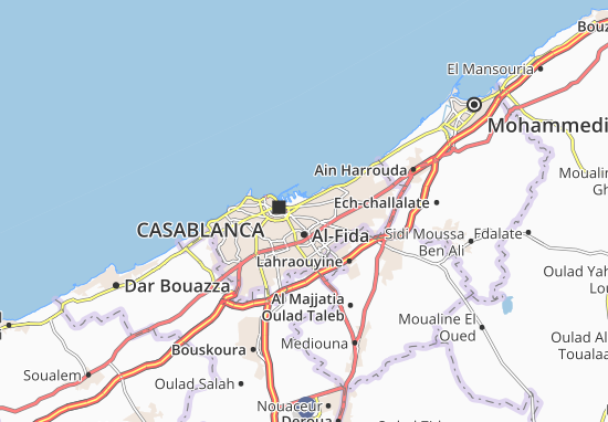 Karte Stadtplan Assoukhour Assawda