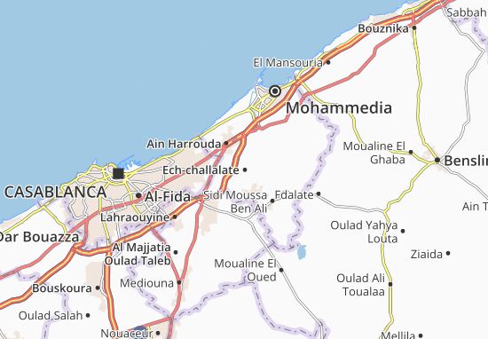 Karte Stadtplan Ech-challalate