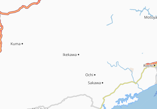Kaart Plattegrond Ikekawa
