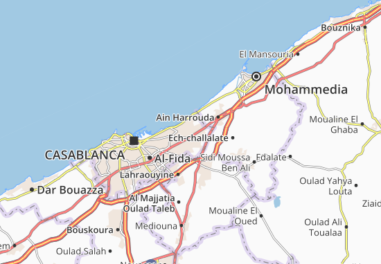 Karte Stadtplan Sidi Bernoussi