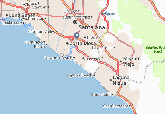 Carte-Plan San Joaquin Hills