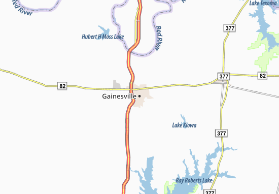 Kaart Plattegrond Gainesville