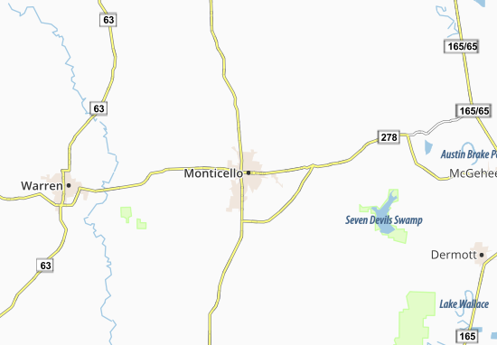 Mapa Monticello