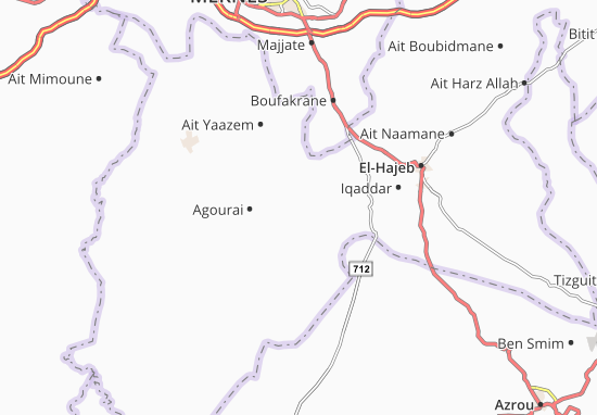 Ait Bourzouine Map