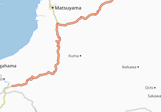 Karte Stadtplan Kuma