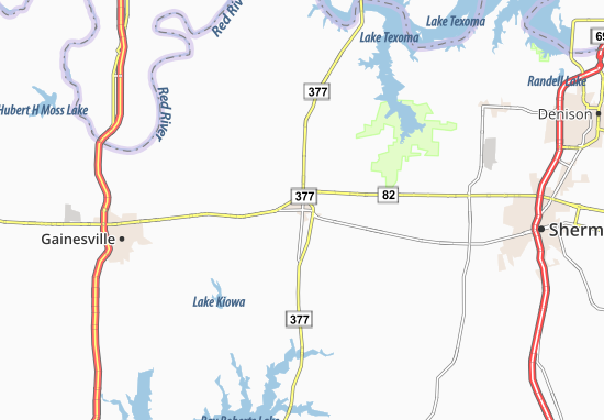 Karte Stadtplan Whitesboro