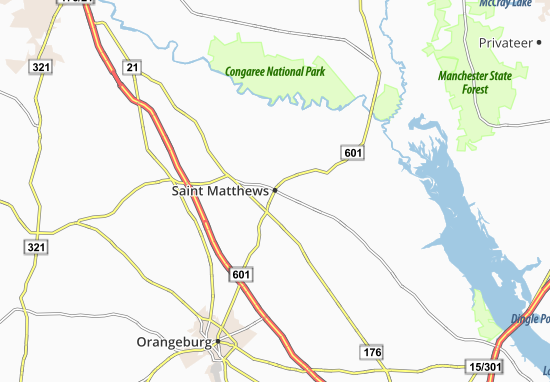 Mapa Saint Matthews