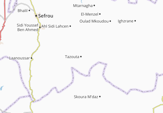 Karte Stadtplan Tazouta