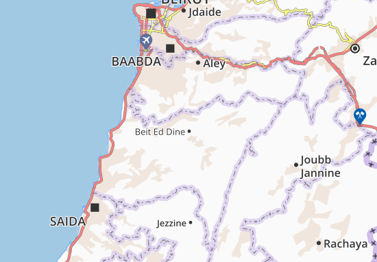Mapa Beit Ed Dine