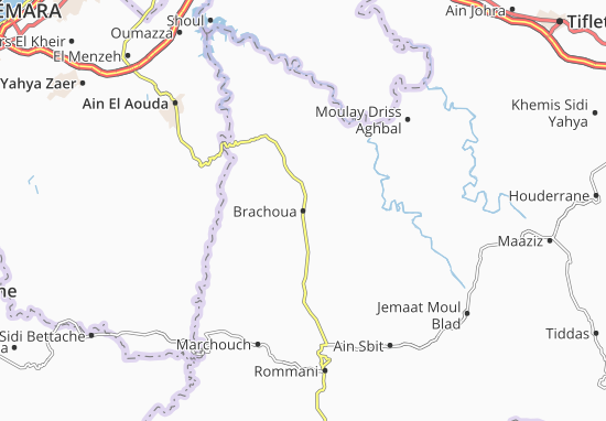 Karte Stadtplan Brachoua