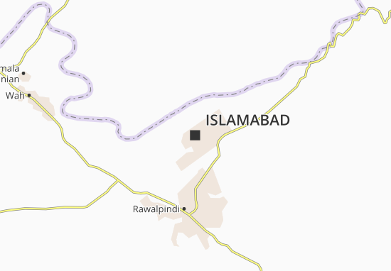 Kaart Plattegrond Islamabad