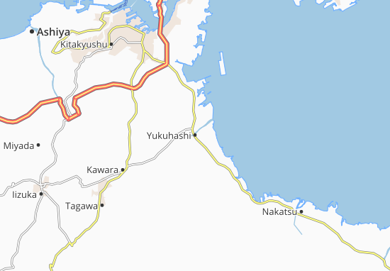 Karte Stadtplan Yukuhashi