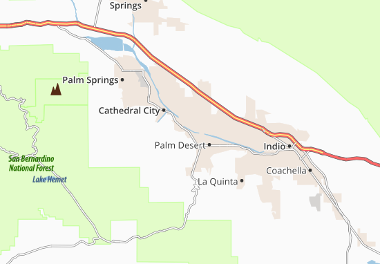 Kaart Plattegrond Rancho Mirage