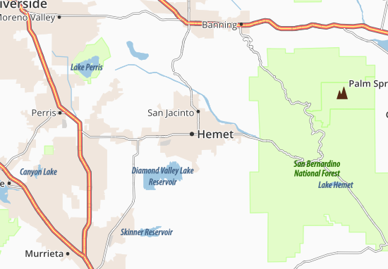 Mapa Hemet