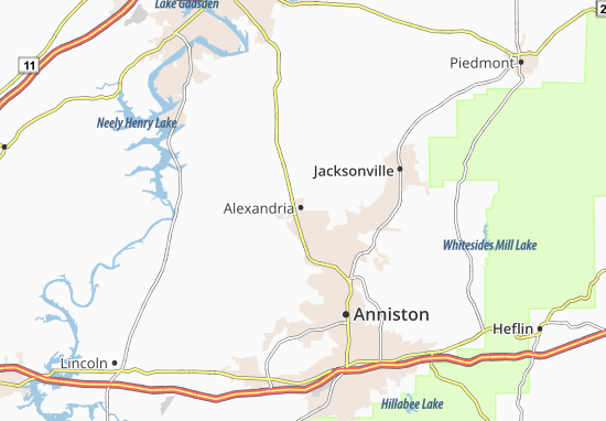 Mapa Alexandria