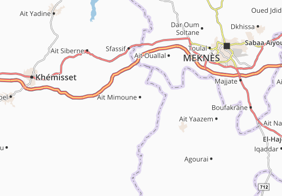 Karte Stadtplan Ait Mimoune
