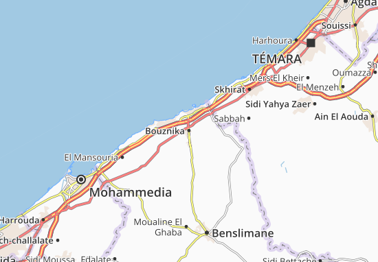 Kaart Plattegrond Bouznika
