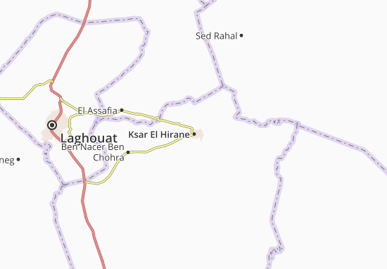 Karte Stadtplan Ksar El Hirane