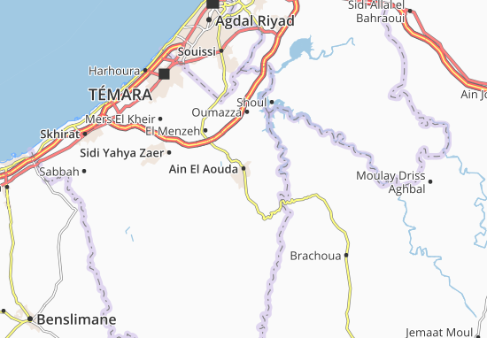 Ain El Aouda Map