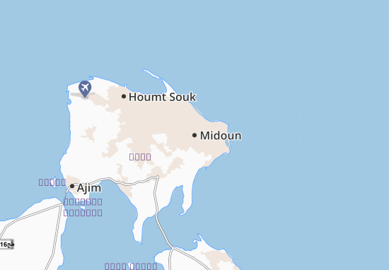 Midoun Map