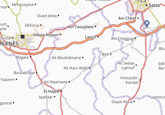 Kaart Plattegrond Ait Boubidmane