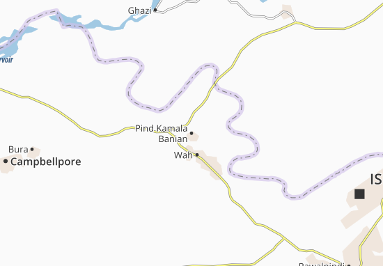 Pind Kamala Banian Map