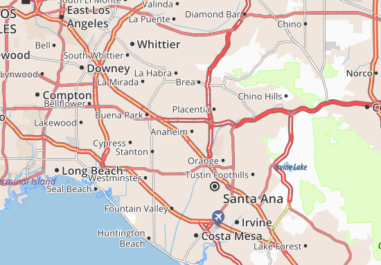 Carte-Plan Anaheim