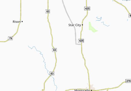 Kaart Plattegrond Cornerville