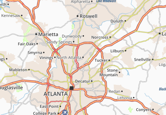 North Atlanta Map