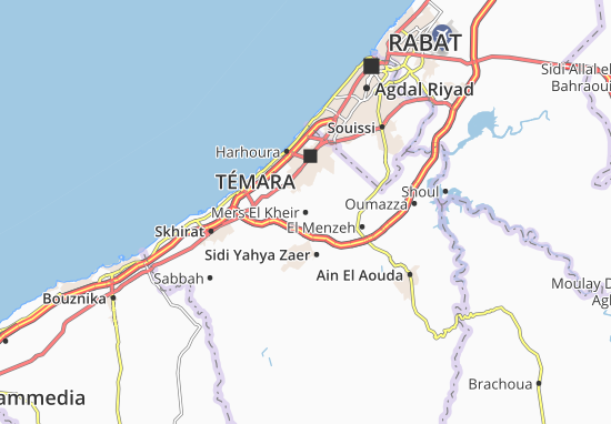 Karte Stadtplan Mers El Kheir
