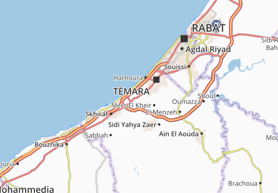 Karte Stadtplan Ain Attig