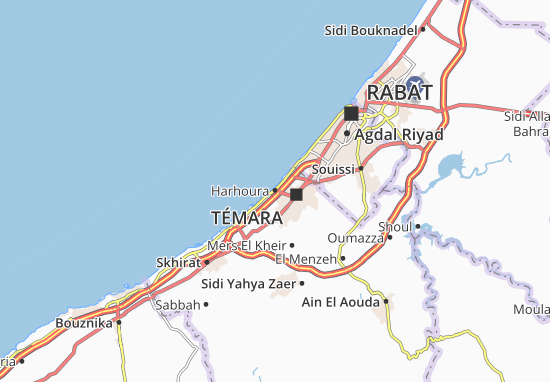 Karte Stadtplan Harhoura