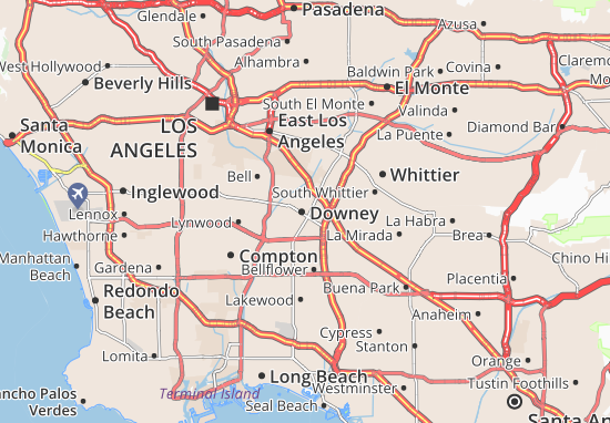 Mapa Downey