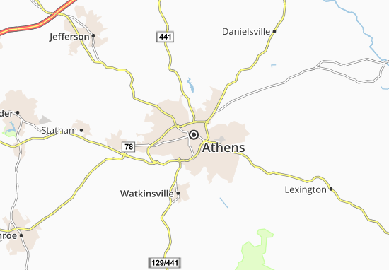 Mapa Athens