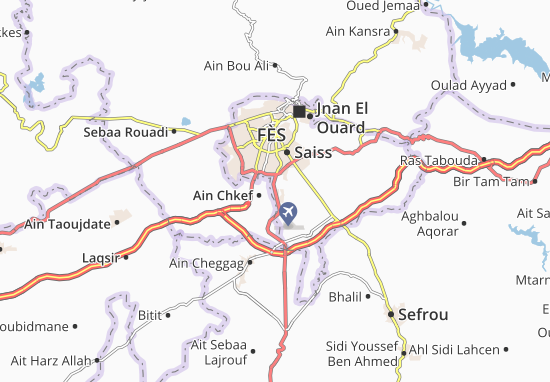 Karte Stadtplan Oulad Tayeb