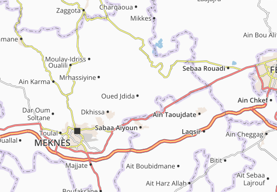 Karte Stadtplan Oued Jdida