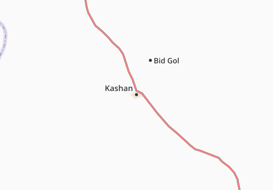 Mapa Kashan