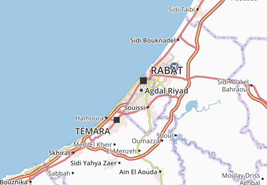 Kaart Plattegrond Yacoub El Mansour