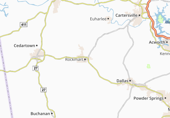 Mapa Rockmart