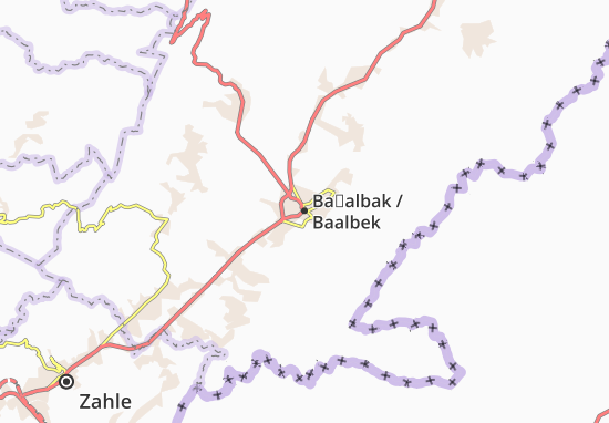 Baʿalbak Map