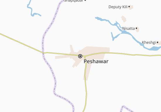 Kaart Plattegrond Peshawar
