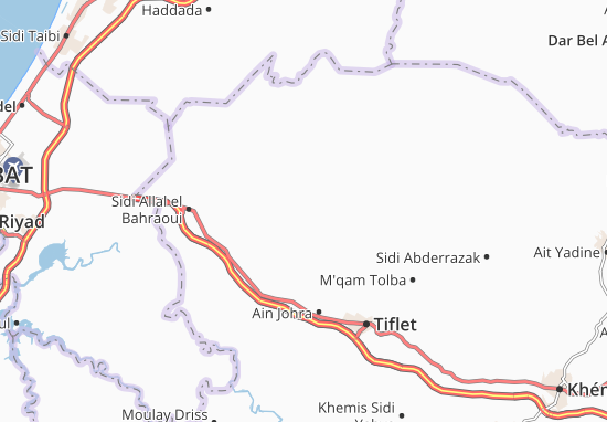 Kaart Plattegrond Sidi Boukhalkhal
