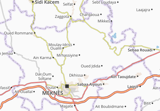 Karte Stadtplan Mrhassiyine