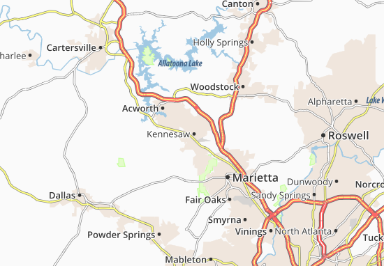 Kennesaw Map