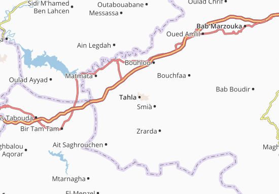 Mapa Tahla